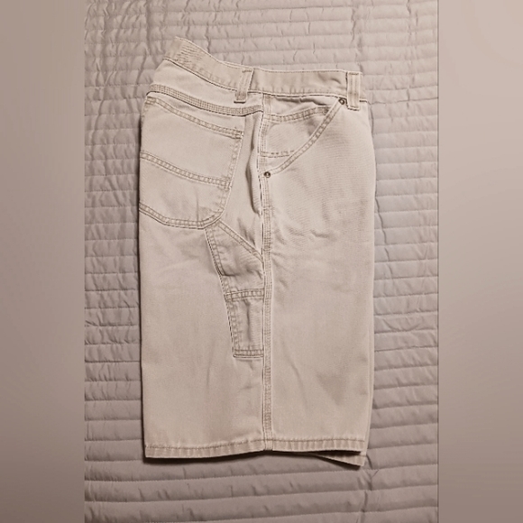 Lee Dungarees Men's Size 32L Carpenter Utility Beige Khaki Shorts - Picture 5 of 13